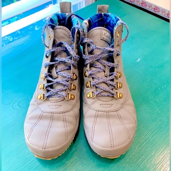 Keds Womens Scout II Water Resistant Ankle Boot Gray Size 8 with Extra laces - Picture 2 of 7